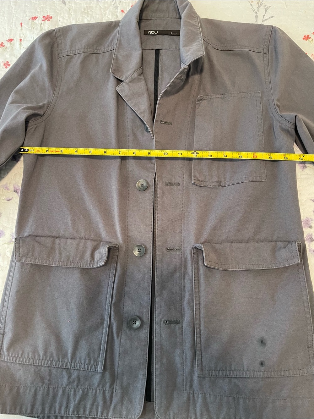 Nau Gray Tailored Utility Blazer size Small - Picture 5 of 8